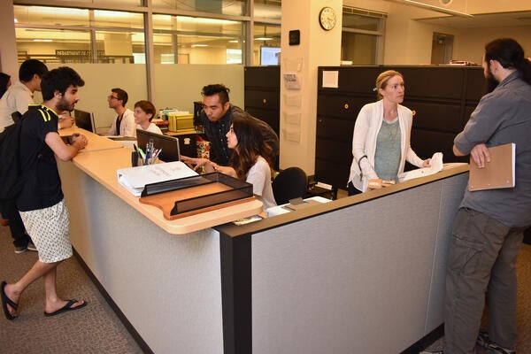 staff at work counter
